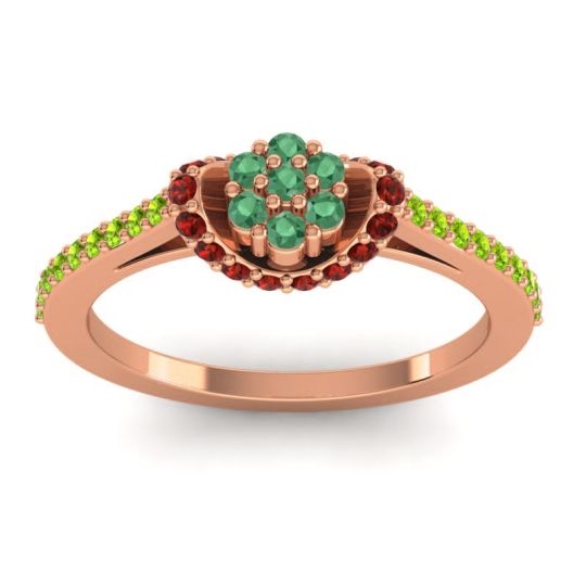 Petite Floral Pave Pupsagiri Ring