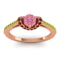 Petite Floral Pave Pupsagiri Ring