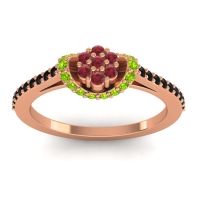 Petite Floral Pave Pupsagiri Ring