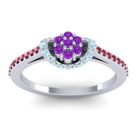 Petite Floral Pave Pupsagiri Ring