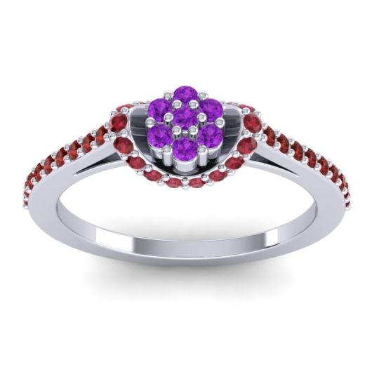 Petite Floral Pave Pupsagiri Ring