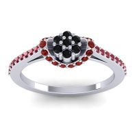 Petite Floral Pave Pupsagiri Ring