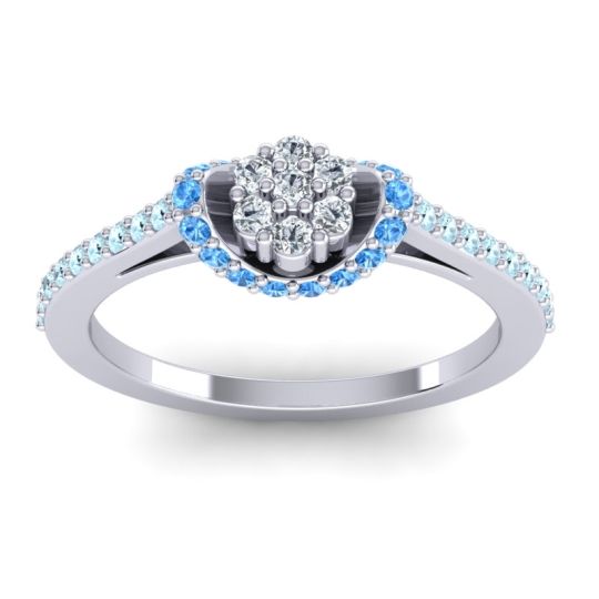 Petite Floral Pave Pupsagiri Ring