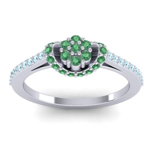 Petite Floral Pave Pupsagiri Ring