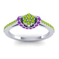 Petite Floral Pave Pupsagiri Ring