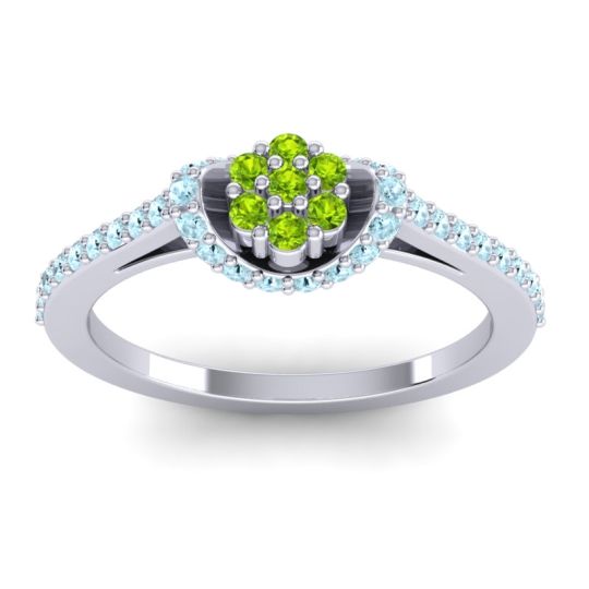 Petite Floral Pave Pupsagiri Ring