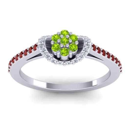 Petite Floral Pave Pupsagiri Ring