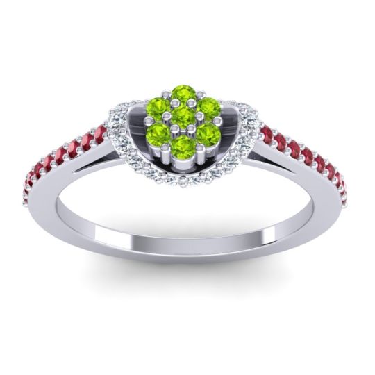 Petite Floral Pave Pupsagiri Ring