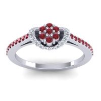 Petite Floral Pave Pupsagiri Ring