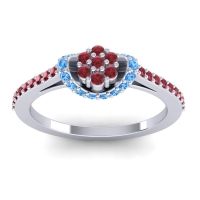 Petite Floral Pave Pupsagiri Ring