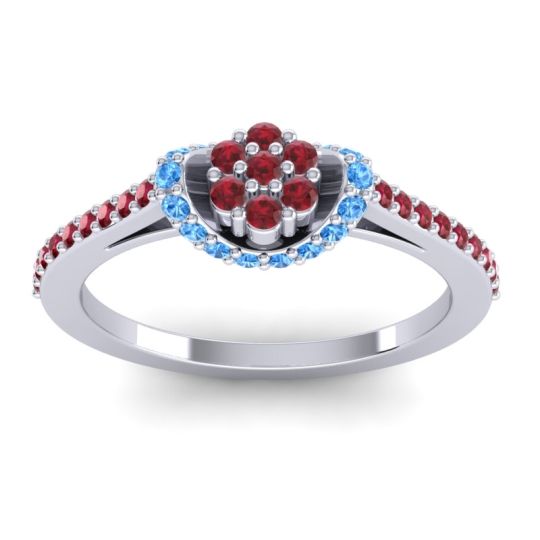 Petite Floral Pave Pupsagiri Ring