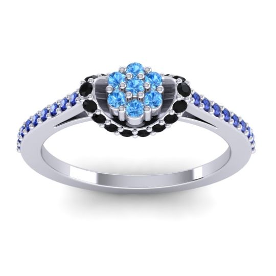 Petite Floral Pave Pupsagiri Ring