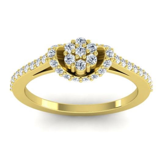 Petite Floral Pave Pupsagiri Ring