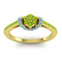 Petite Floral Pave Pupsagiri Ring