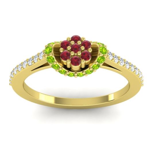 Petite Floral Pave Pupsagiri Ring