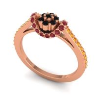 Petite Floral Pave Pupsagiri Ring