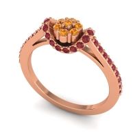 Petite Floral Pave Pupsagiri Ring