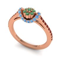 Petite Floral Pave Pupsagiri Ring