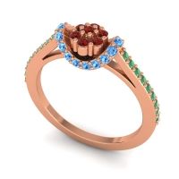 Petite Floral Pave Pupsagiri Ring