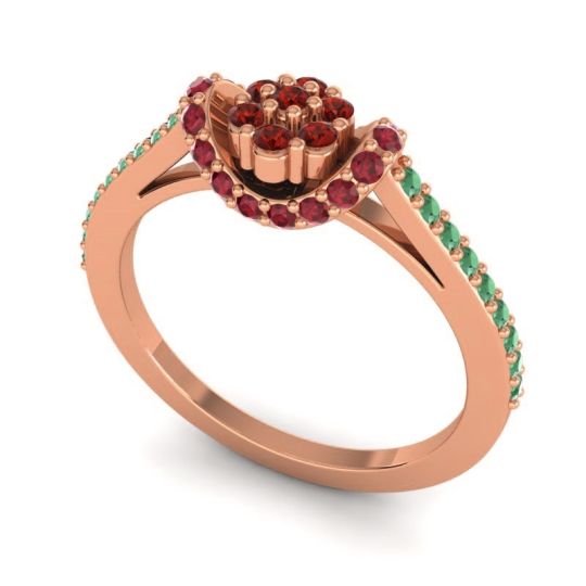 Petite Floral Pave Pupsagiri Ring