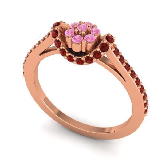 Petite Floral Pave Pupsagiri Ring