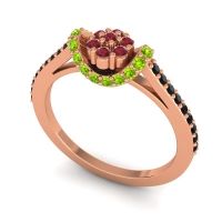 Petite Floral Pave Pupsagiri Ring