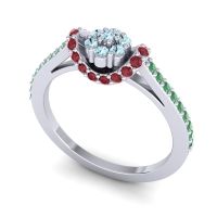 Petite Floral Pave Pupsagiri Ring