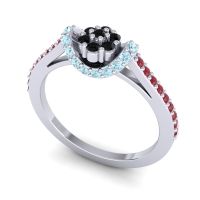 Petite Floral Pave Pupsagiri Ring