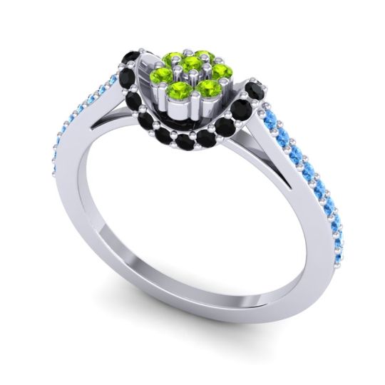 Petite Floral Pave Pupsagiri Ring