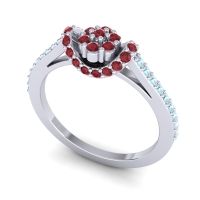 Petite Floral Pave Pupsagiri Ring