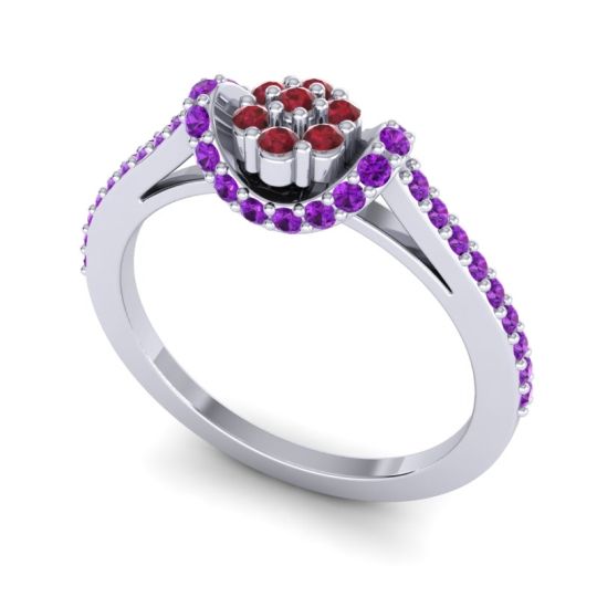 Petite Floral Pave Pupsagiri Ring