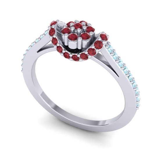 Petite Floral Pave Pupsagiri Ring