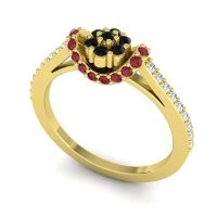 Petite Floral Pave Pupsagiri Ring