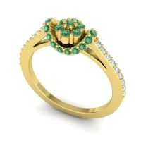 Petite Floral Pave Pupsagiri Ring