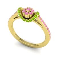 Petite Floral Pave Pupsagiri Ring