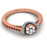 Petite Floral Pave Pupsagiri Ring