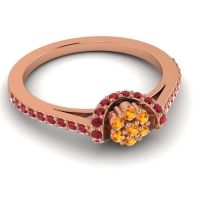 Petite Floral Pave Pupsagiri Ring