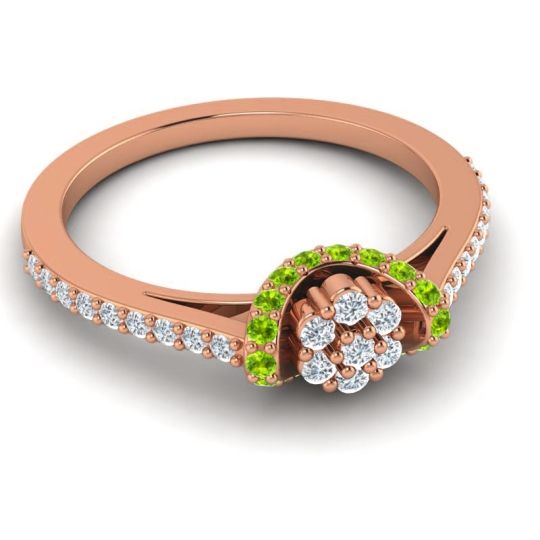 Petite Floral Pave Pupsagiri Ring