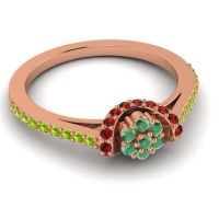 Petite Floral Pave Pupsagiri Ring