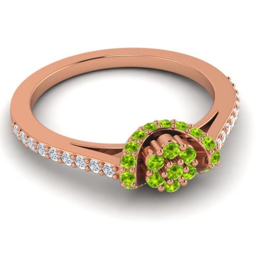 Petite Floral Pave Pupsagiri Ring
