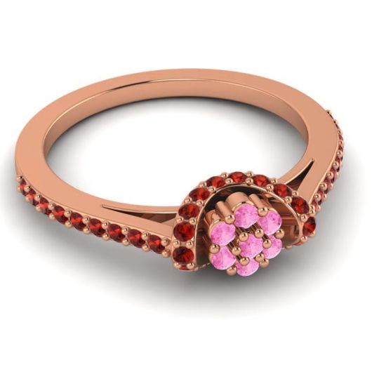 Petite Floral Pave Pupsagiri Ring