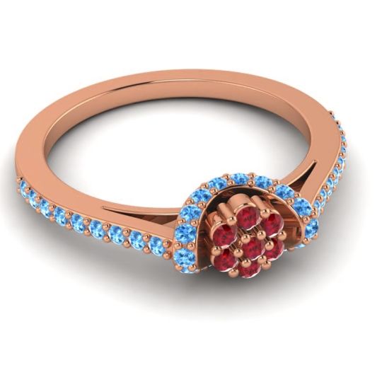 Petite Floral Pave Pupsagiri Ring