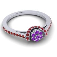 Petite Floral Pave Pupsagiri Ring