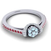 Petite Floral Pave Pupsagiri Ring