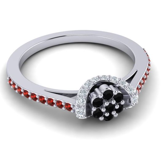 Petite Floral Pave Pupsagiri Ring