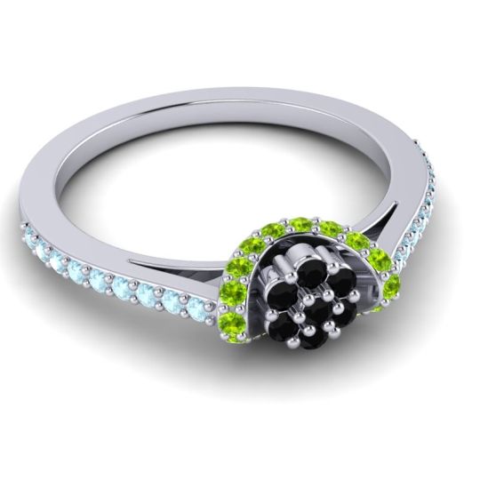 Petite Floral Pave Pupsagiri Ring