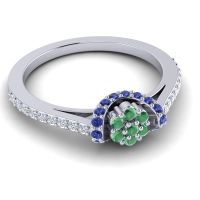 Petite Floral Pave Pupsagiri Ring