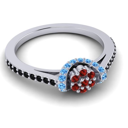 Petite Floral Pave Pupsagiri Ring