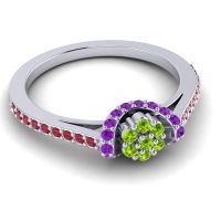 Petite Floral Pave Pupsagiri Ring