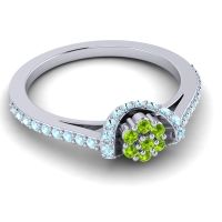 Petite Floral Pave Pupsagiri Ring